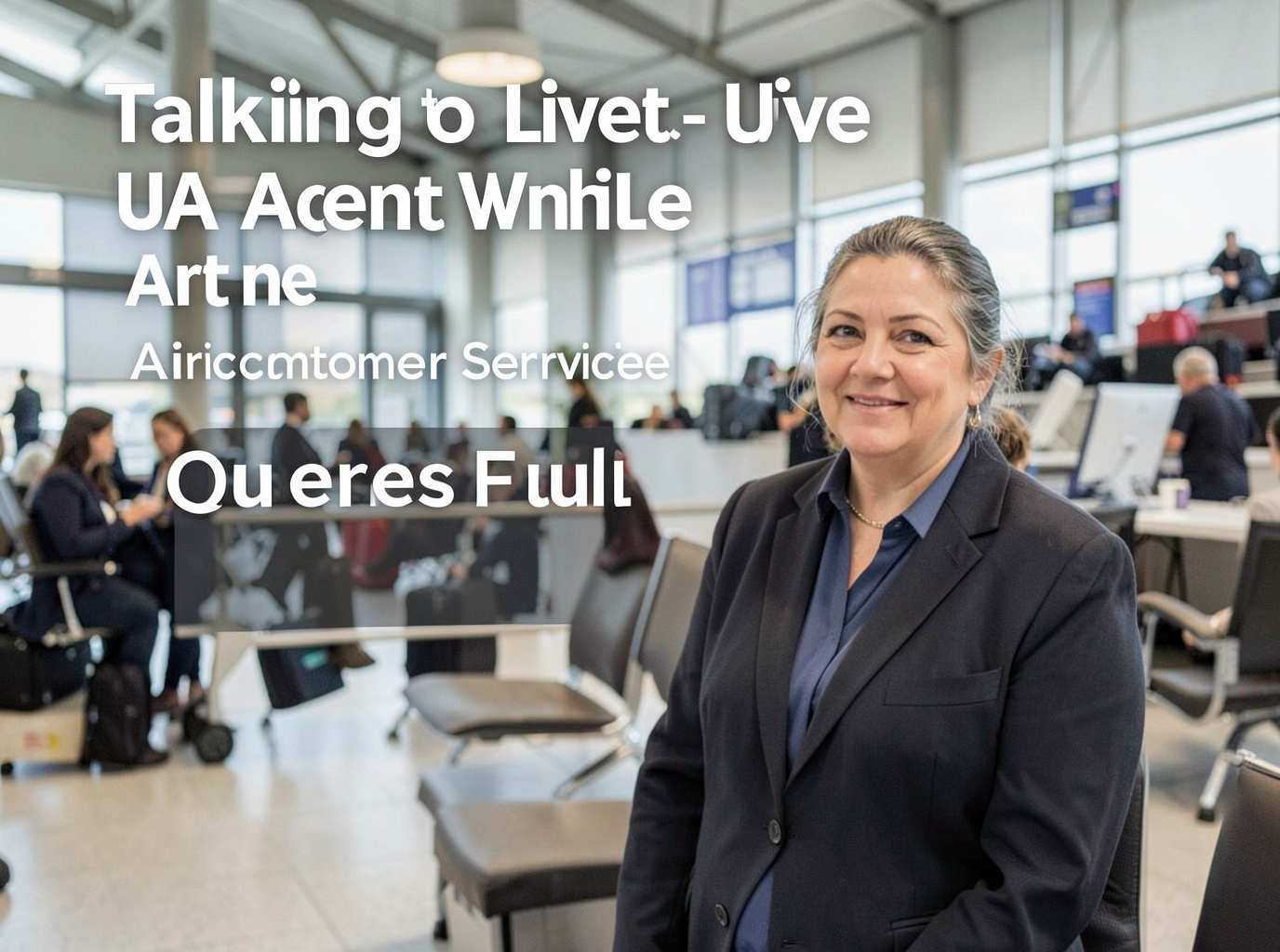 Talking to a Live UA Agent While Airport Queues Are Full